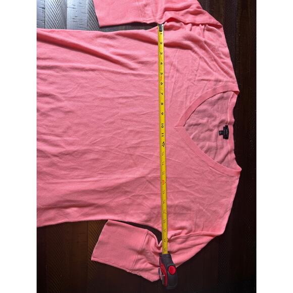 Womens Talbots Sweater Pima Cotton Pink Super Soft Size Large - Picture 3 of 5